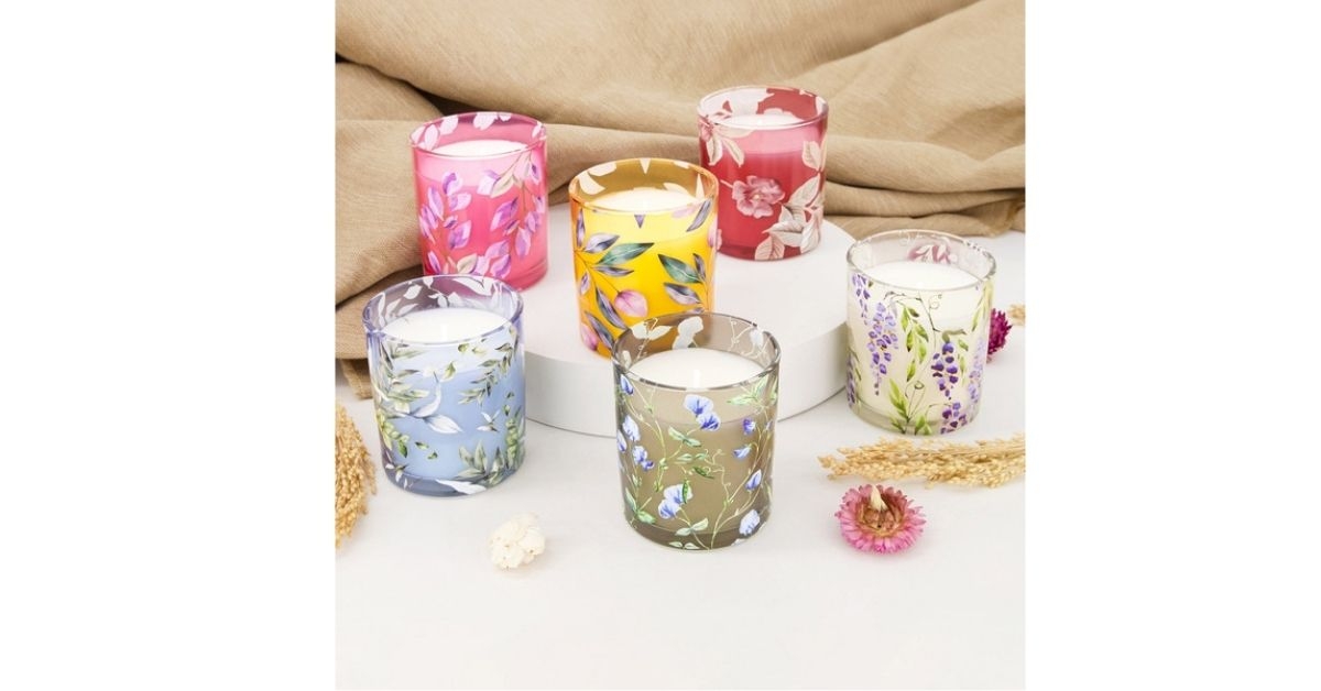 floral candle set