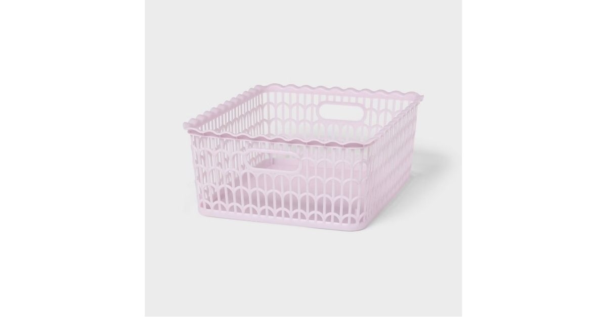 wave scallop decorative basket