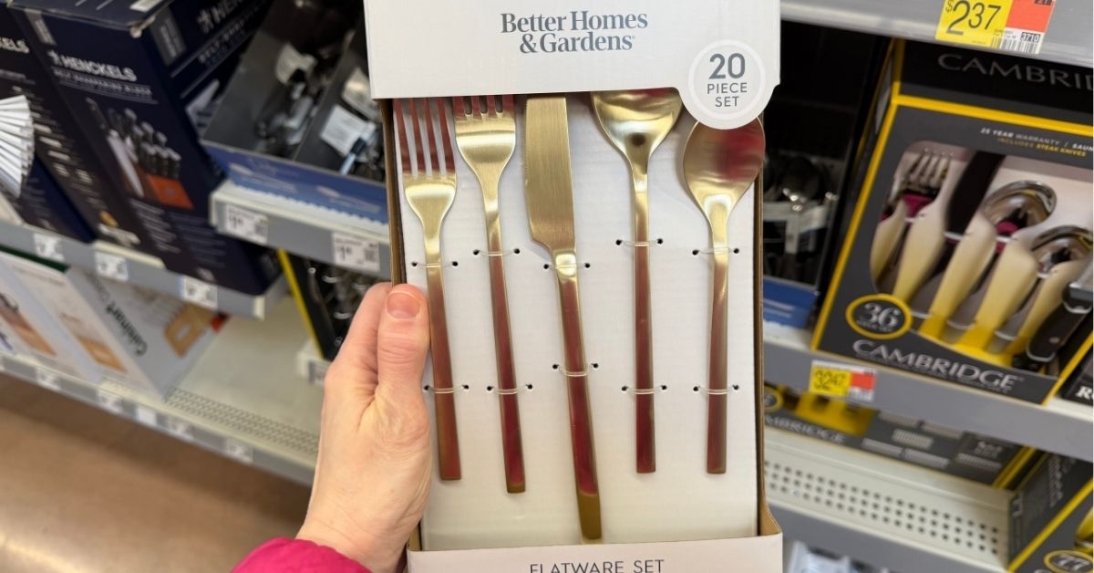 better homes gardens flatware set