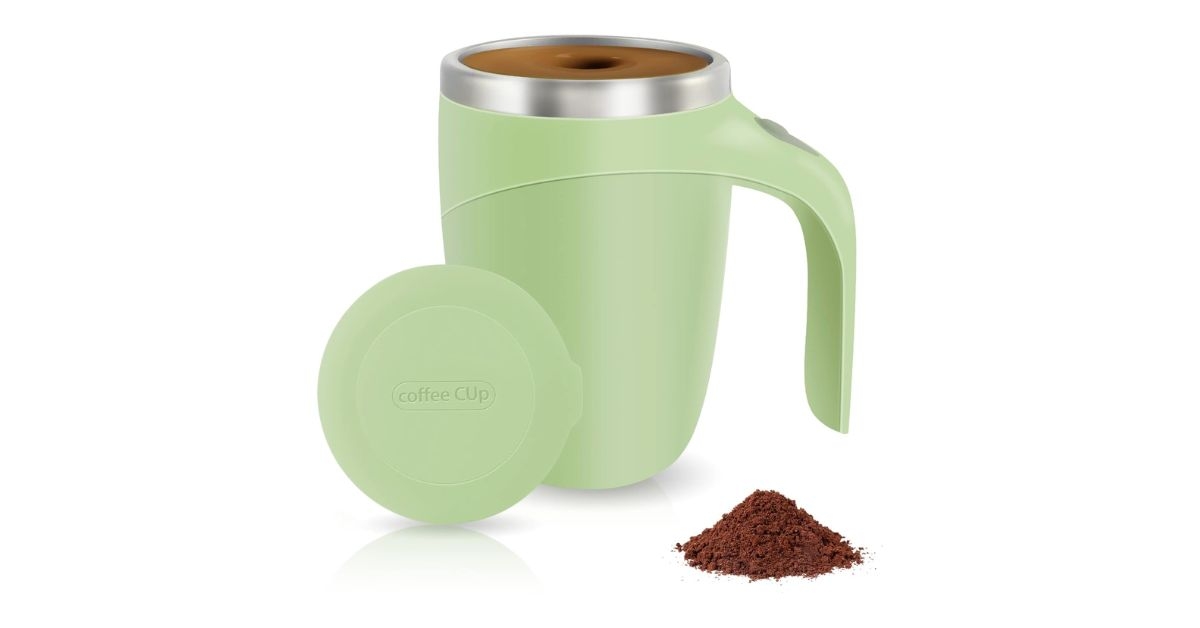 automatic magnetic stirring coffee mug