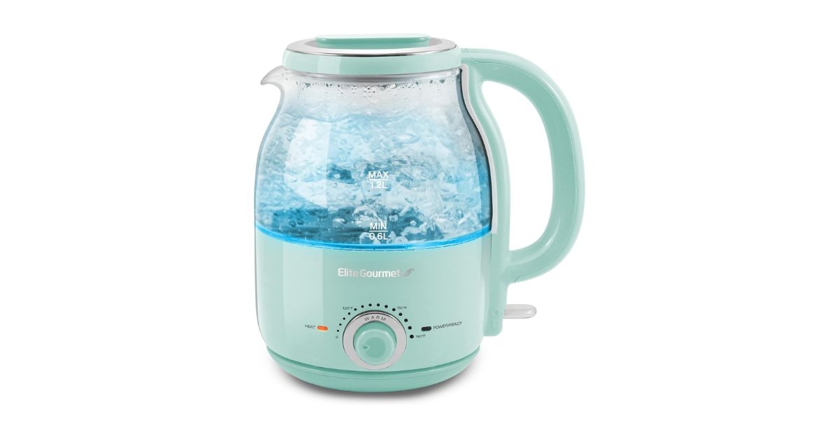 elite gourmet electric glass kettle