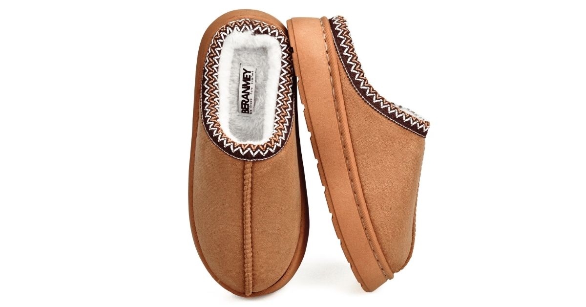 beranmey cozy platform fuzzy slippers