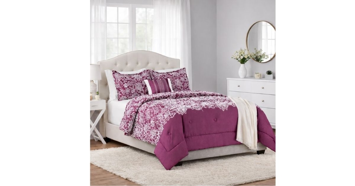 maintsays 5-piece jacquard comforter set