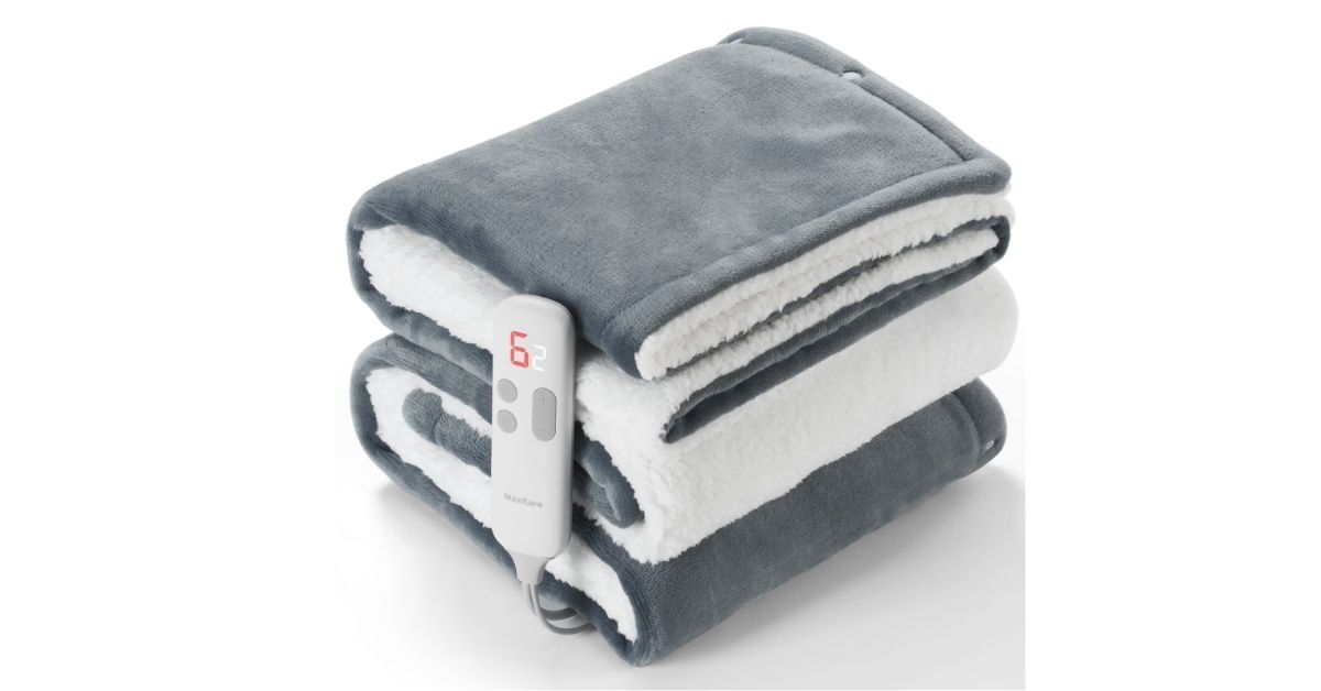 maxkare 50 by 60 electric throw blanket