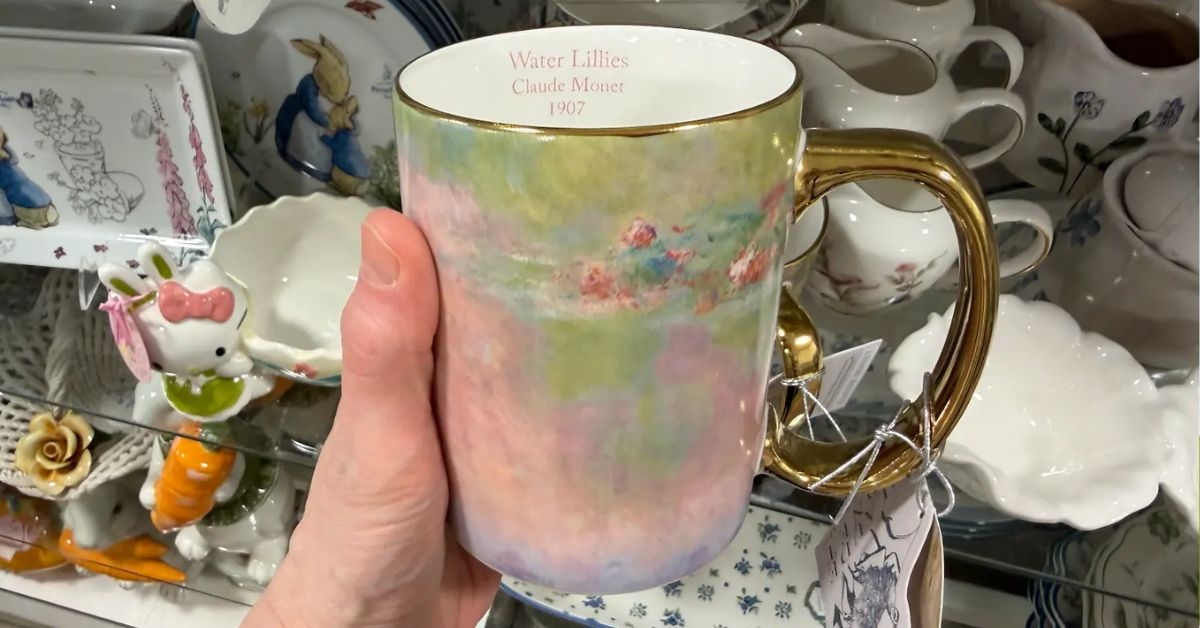 monet water lillies mug