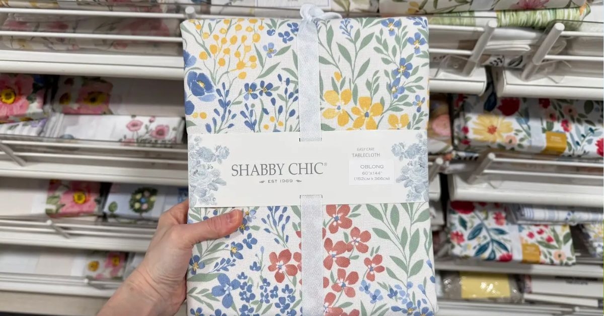 shabby chic tablecloth