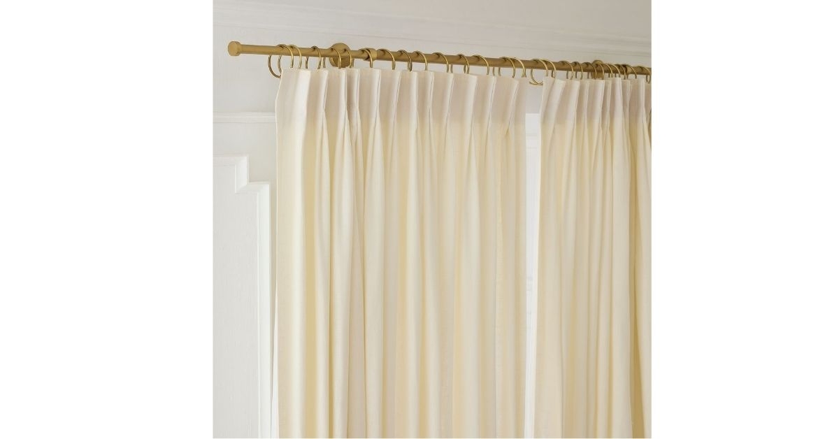 pleated european flax linen curtain