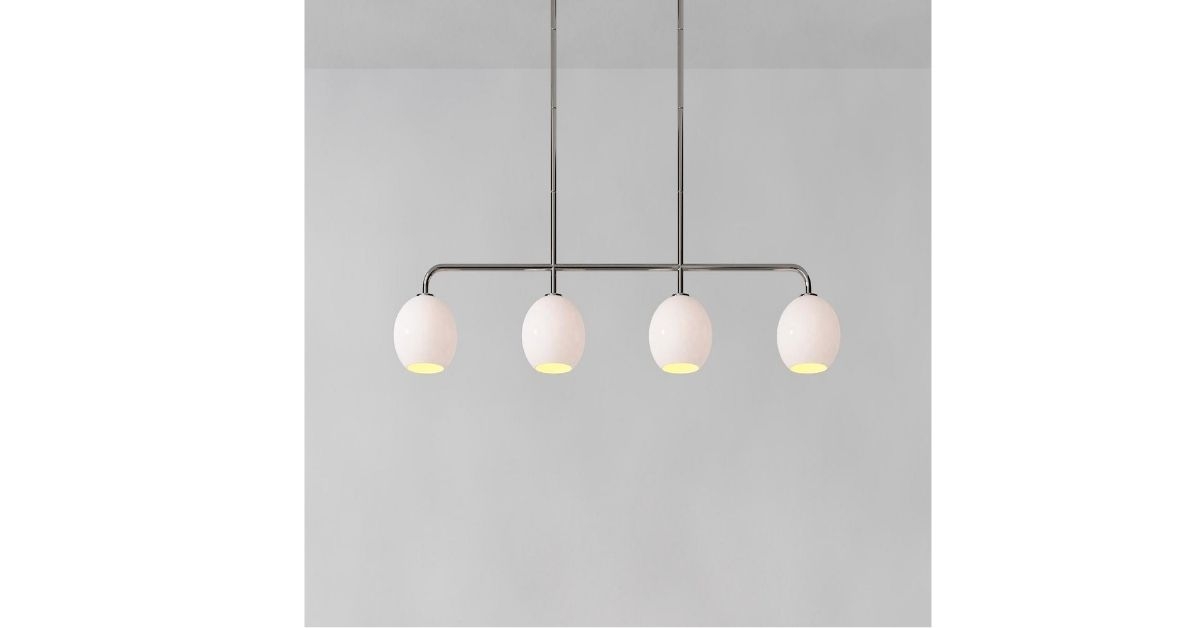 sculptural 4 light pendant