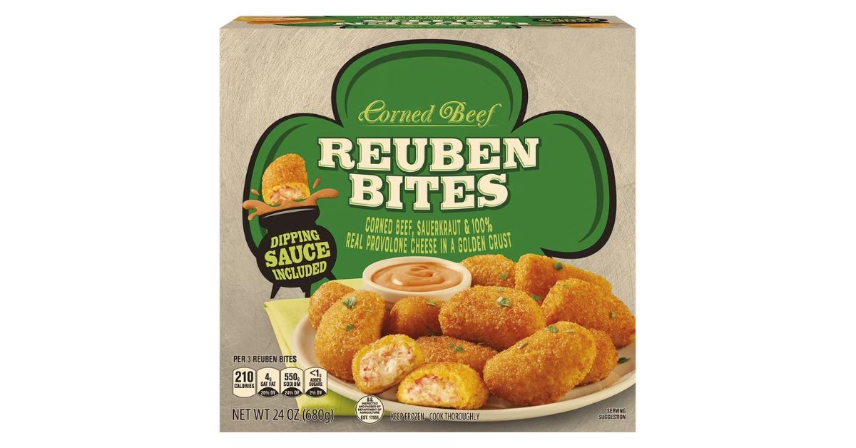 Aldi's corned beef Reuben bites