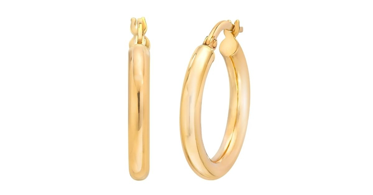gold hoop earrings