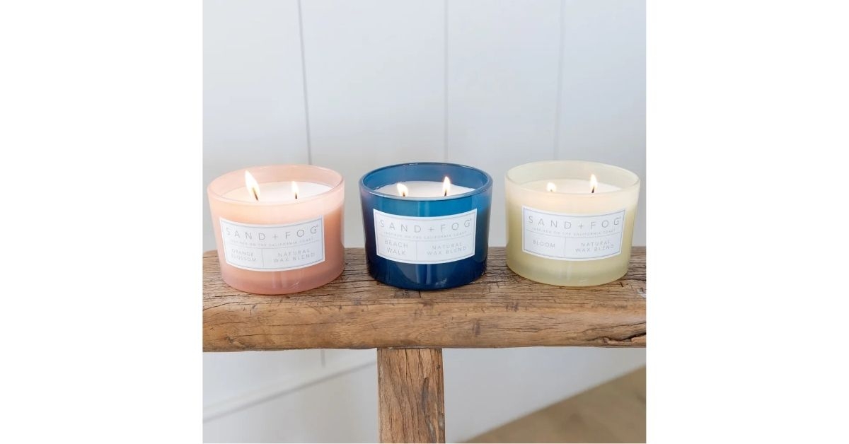 candles with carved wood lids