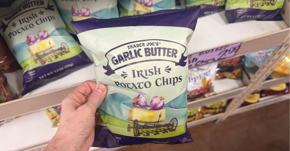 garlic butter irish potato chips