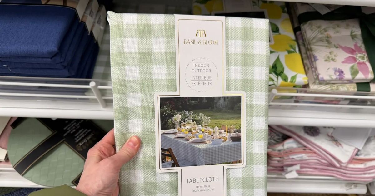 gingham tablecloth