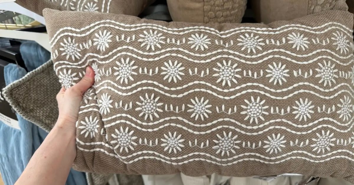 patterned pillow