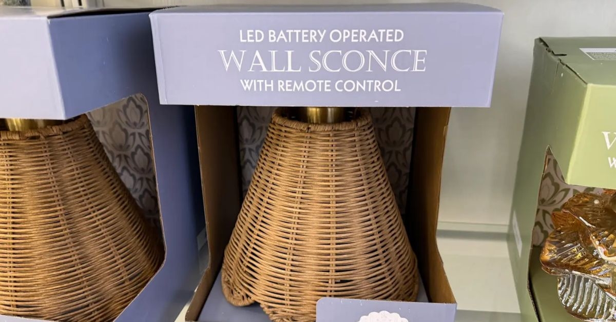 woven wall sconce
