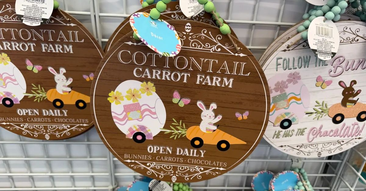 dollar tree easter signs