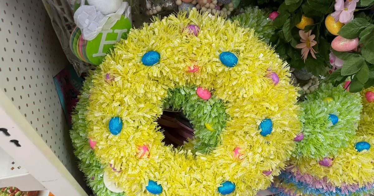 dollar tree easter wreath