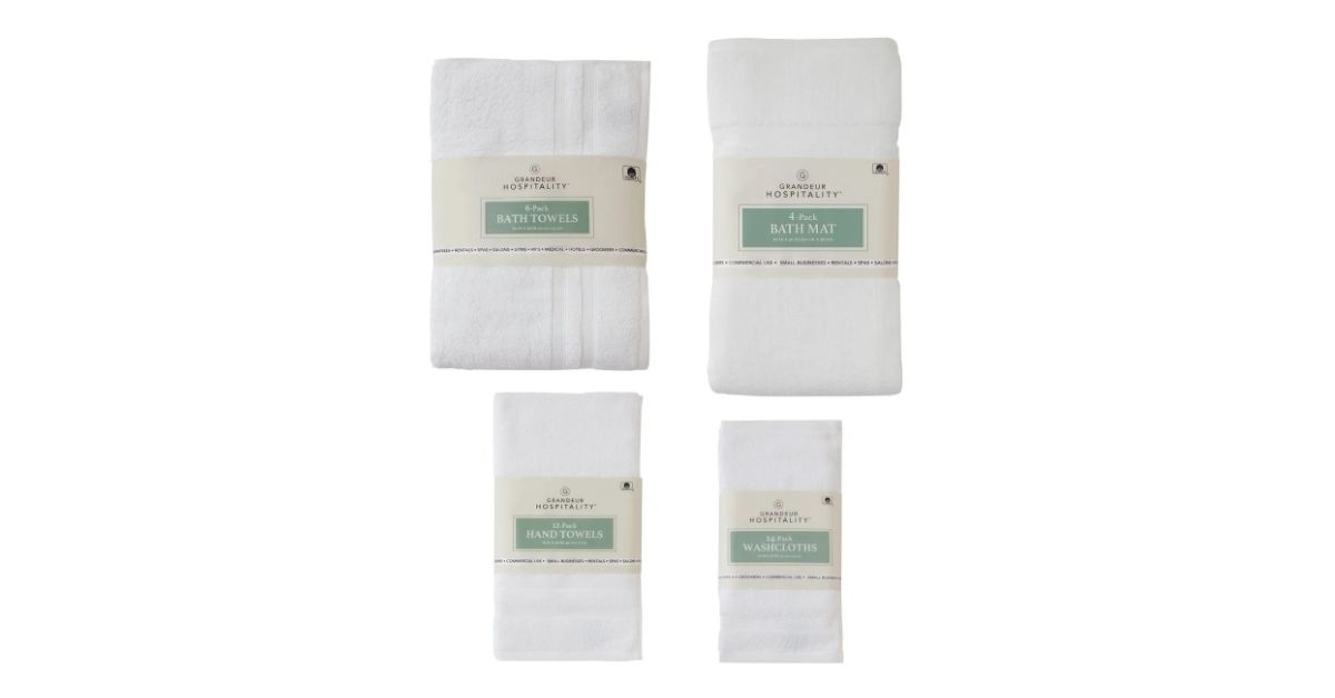 towel and bath mats bundle