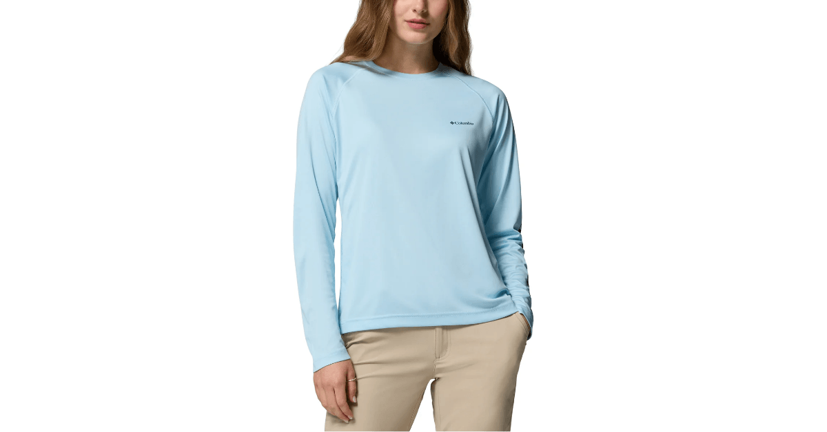 womens long sleeve sun tee