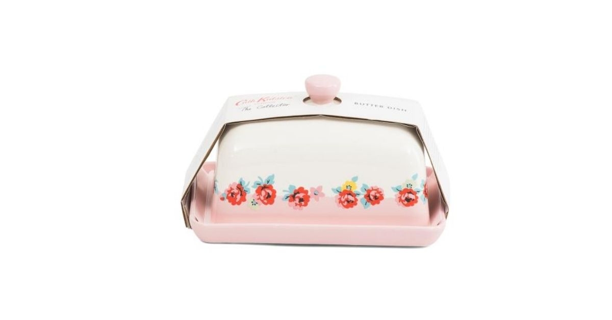 stoneware butter dish