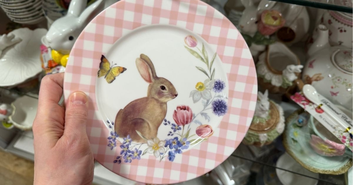 grace teaware bunny plate