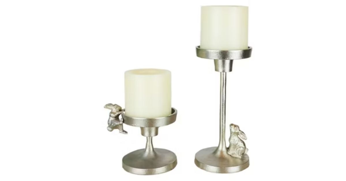 bunny candle holders