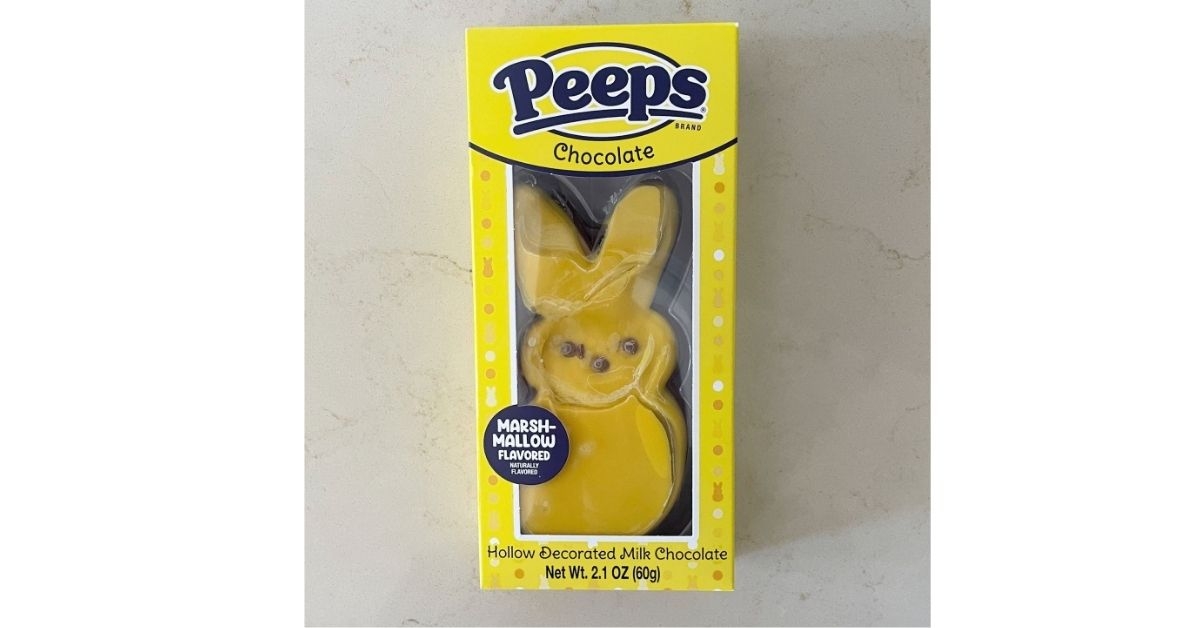 Peeps Hollow Decorated Milk Chocolate Bunny