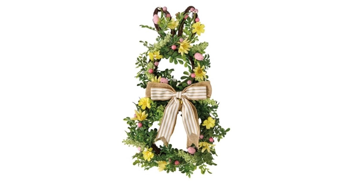 bunny easter wreath