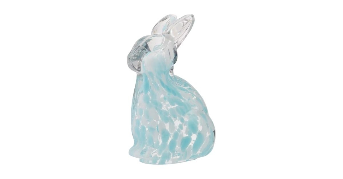 bunny-shaped confetti glass