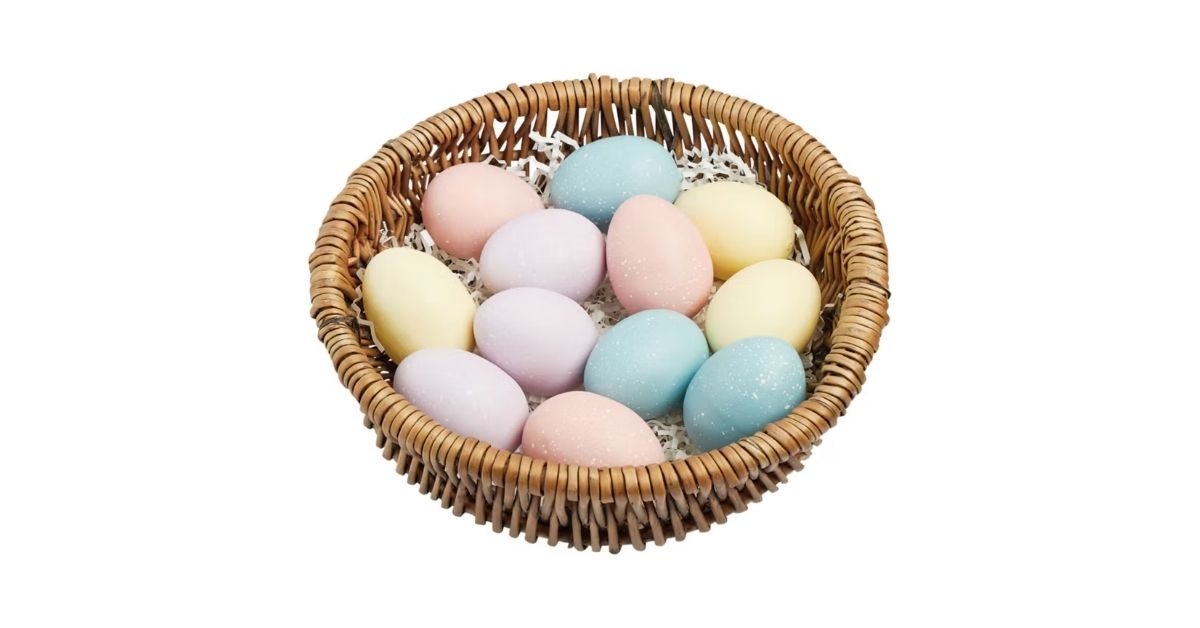 pastel eggs easter bowl fillers