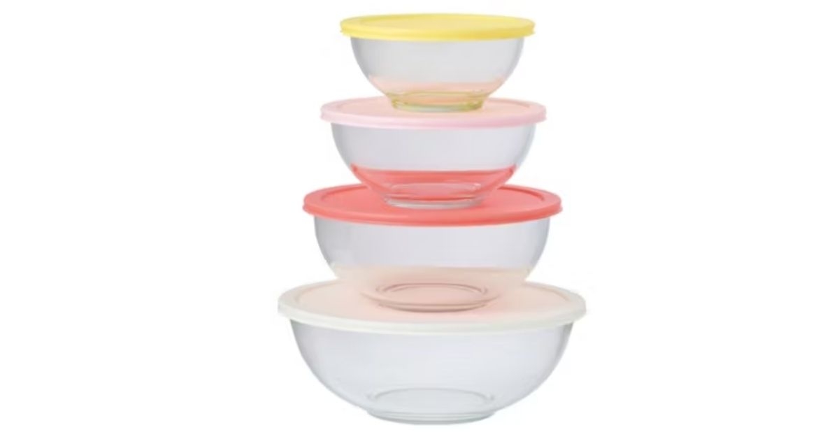 crofton glass mixing bowl set