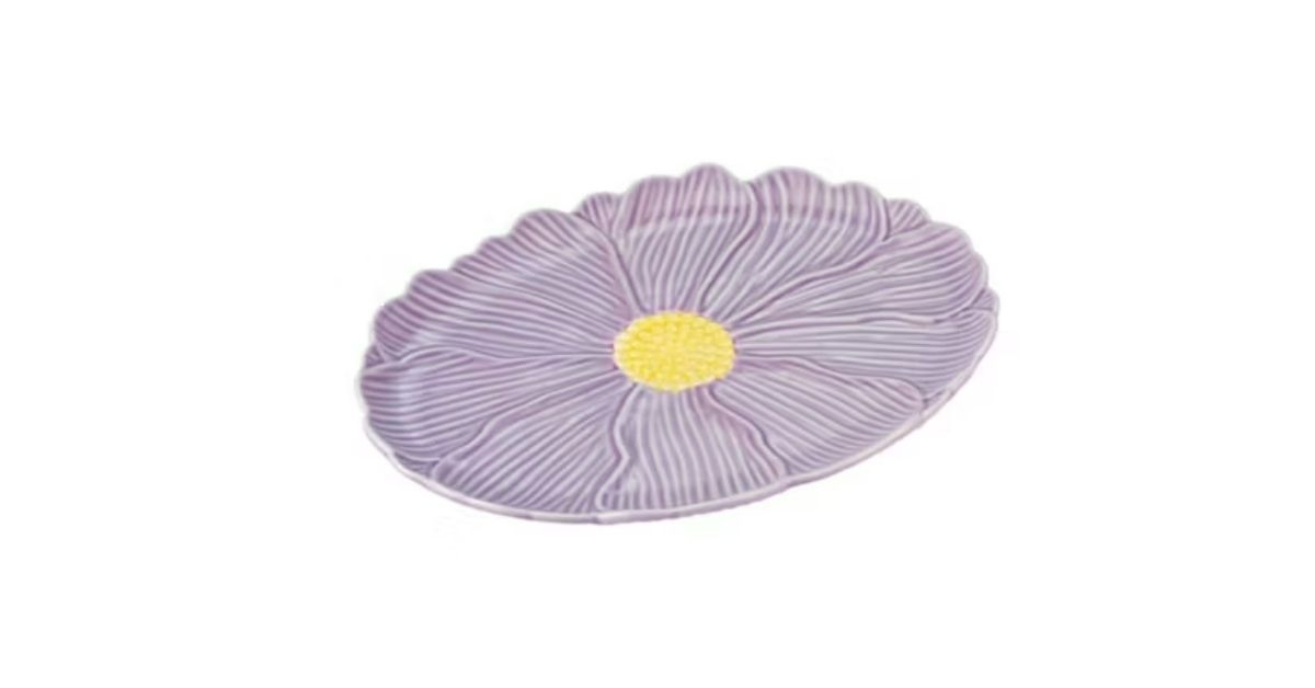 large flower serving platter
