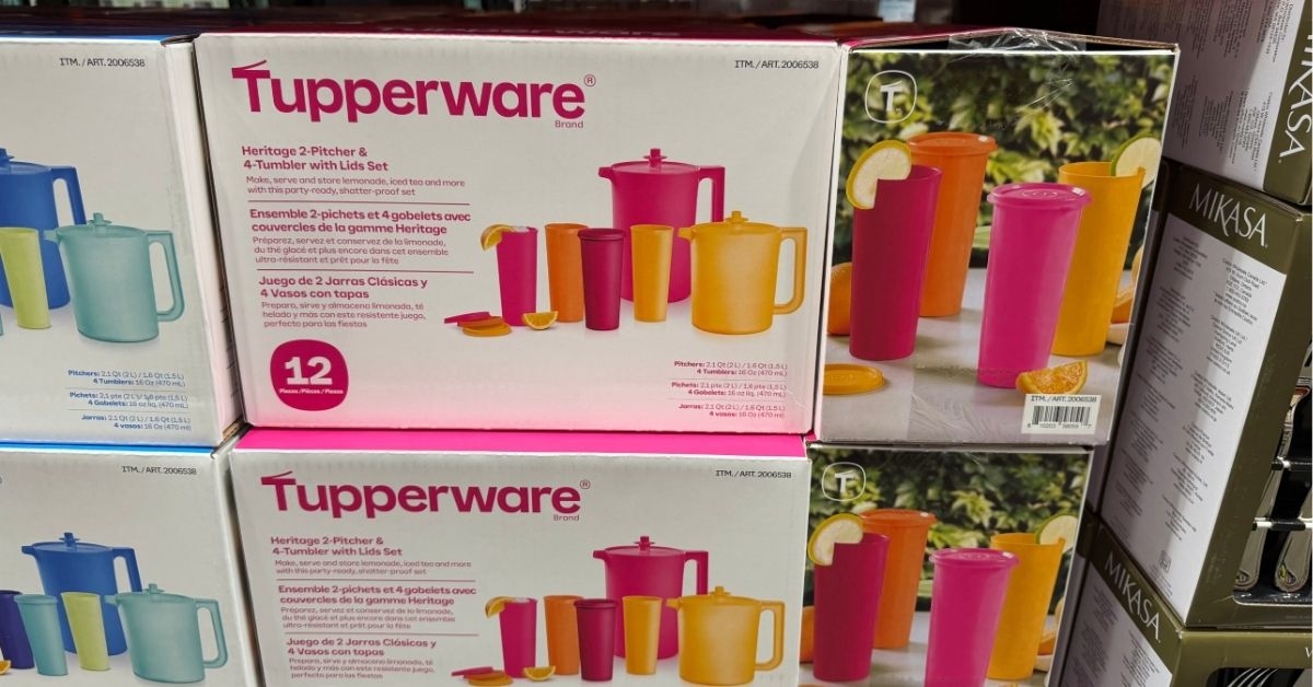 pitcher and tumbler set