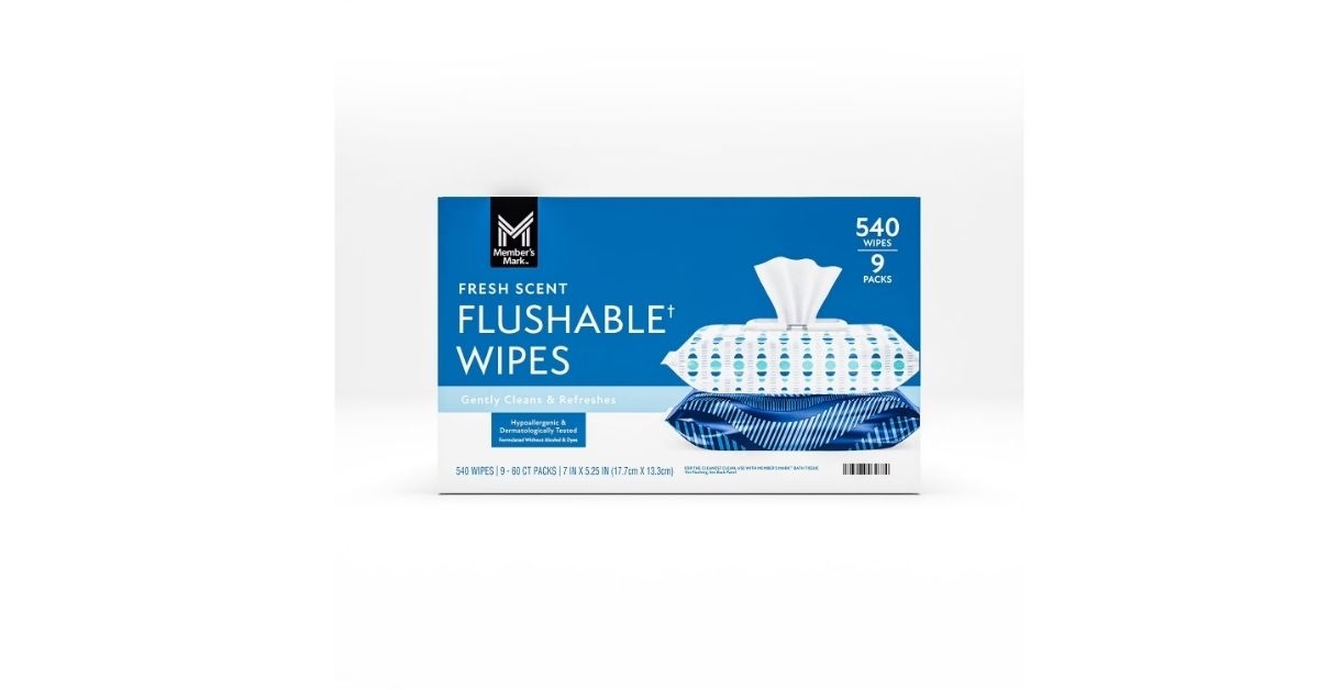 members mark flushable wipes
