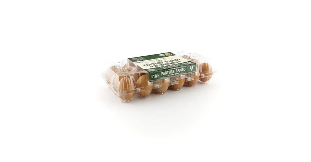 pasture raised organic large brown eggs
