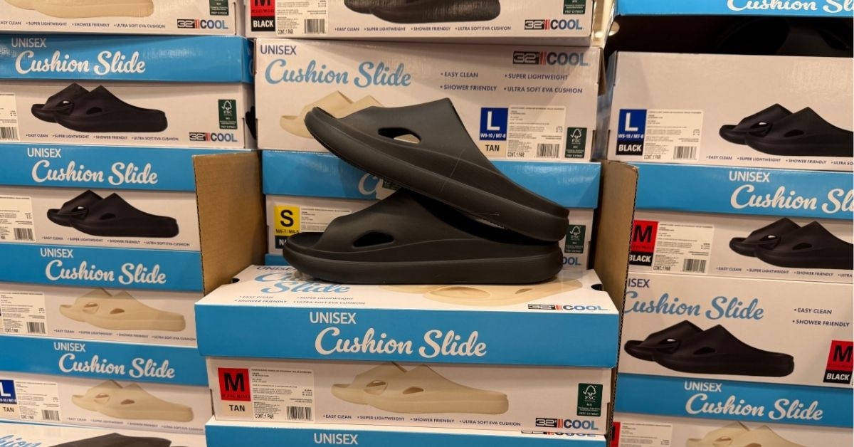 unisex cushion slides