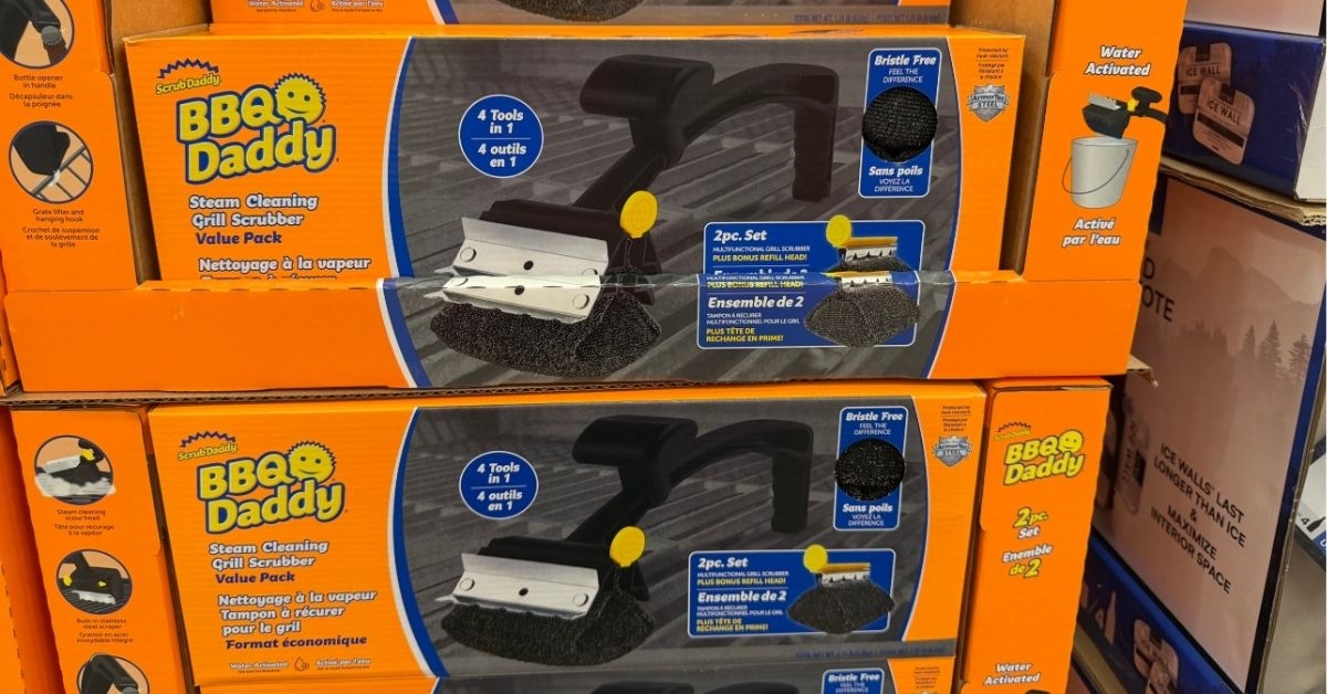 cleaning grill scrubber