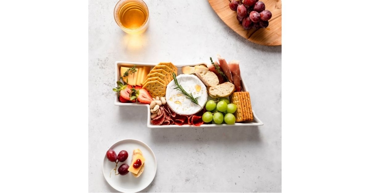 porcelain state shaped bake serve dish