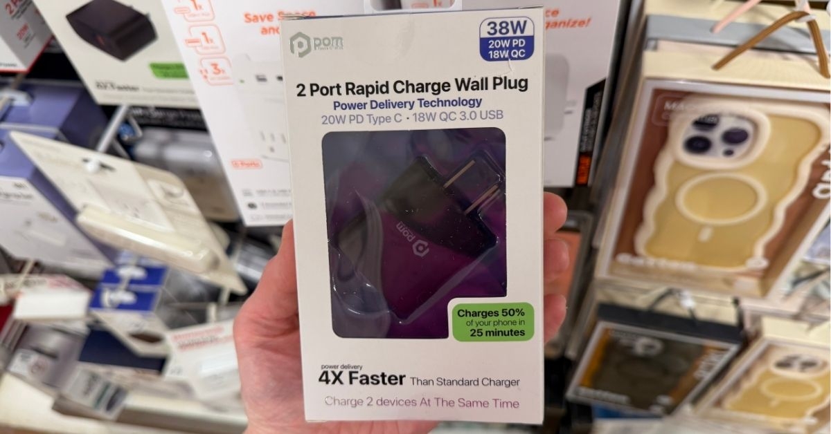 pom rapid charge wall plug