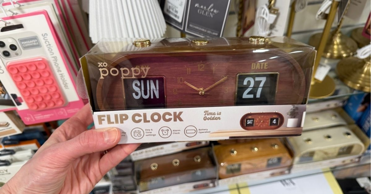 xo poppy flip clock