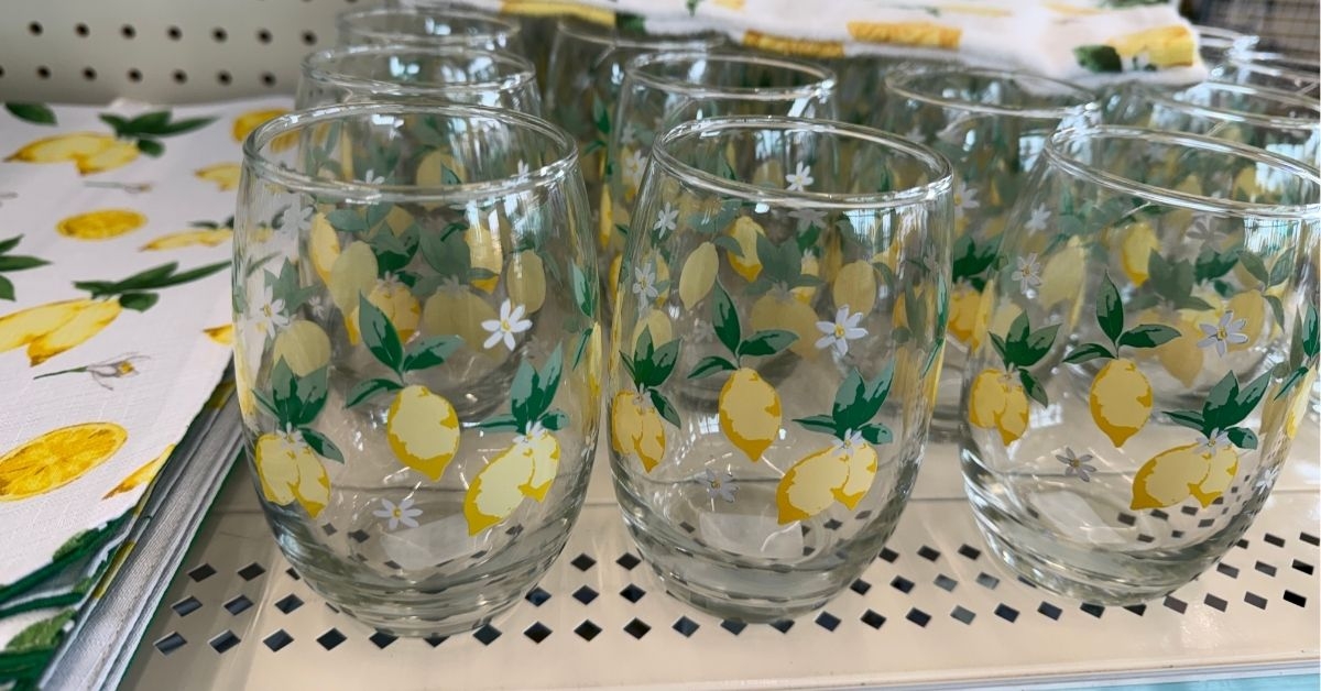 lemon glassware