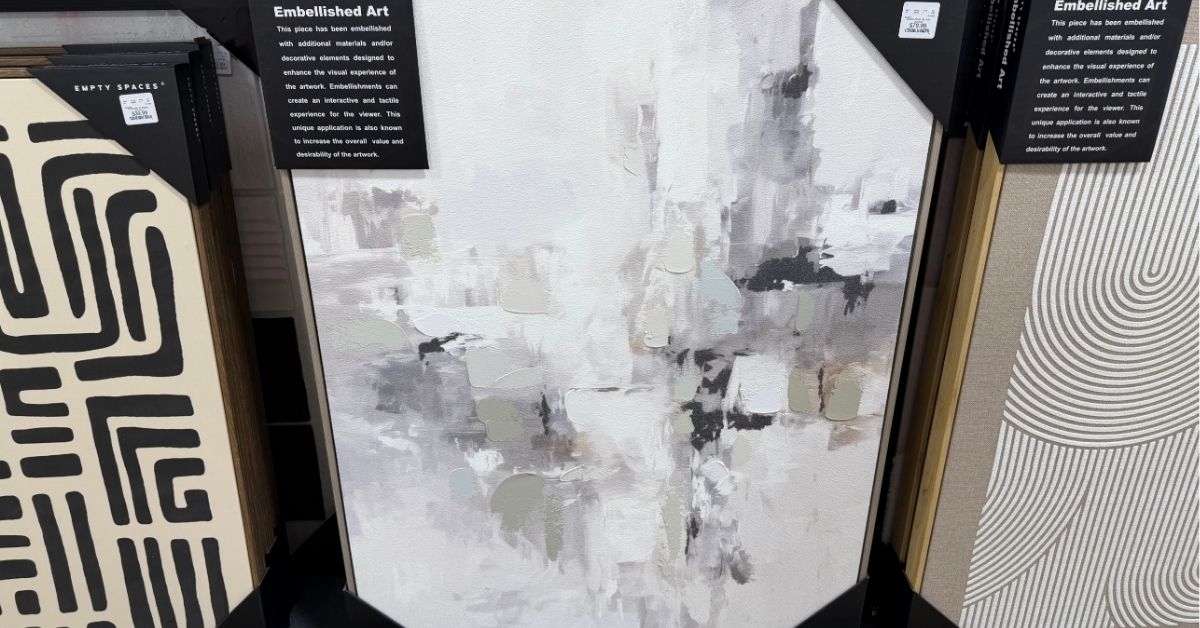 empty spaces abstract embellished art