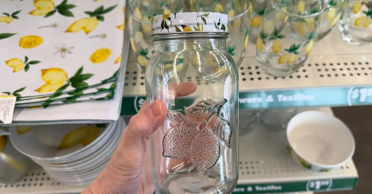 lemon mason jar