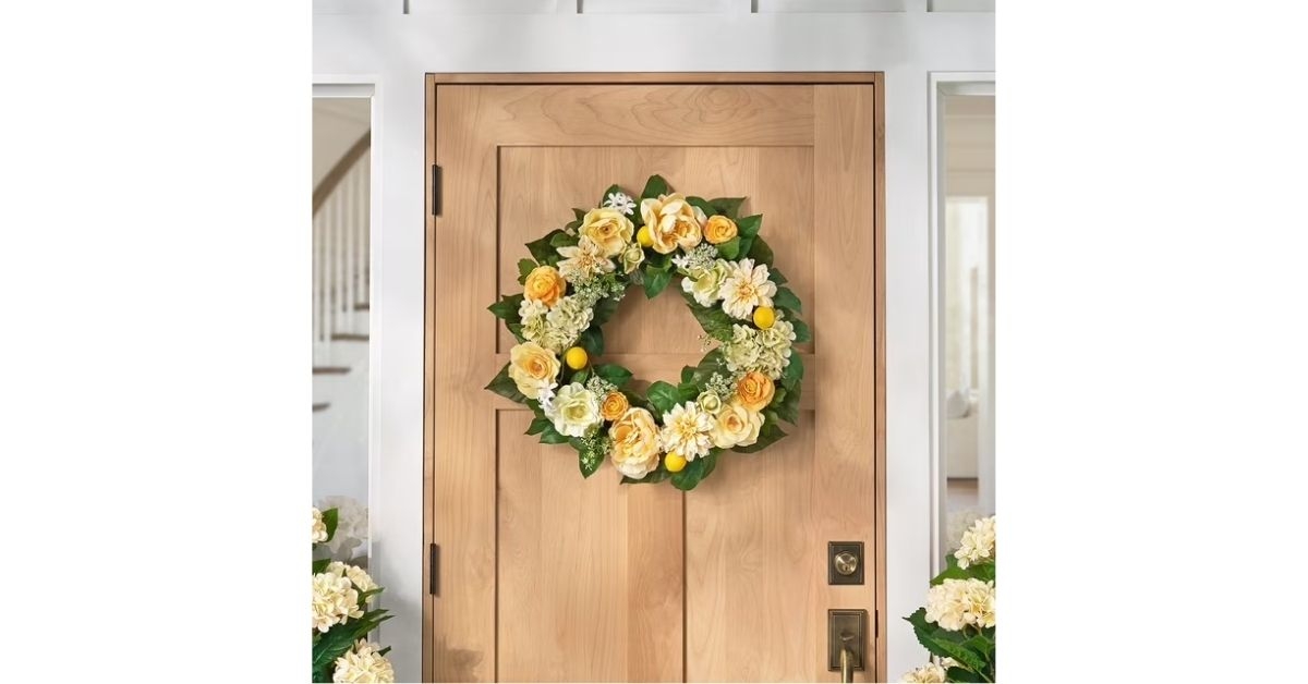 spring floral wreath