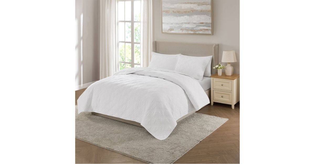 solid diamond quilt set