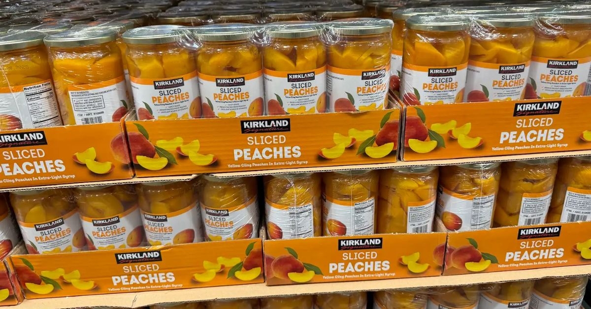 kirkland signature sliced peaches