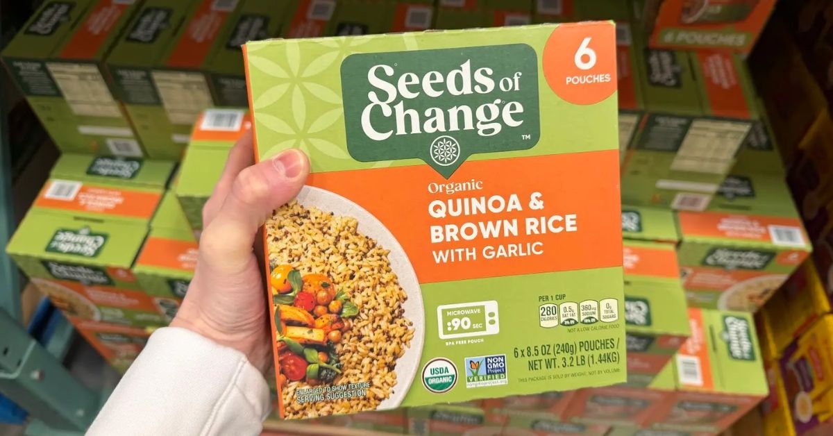 quinoa and brown rice with garlic