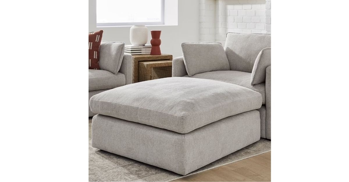 Sam's Club details by Becki Owens Tustin Fabric Ottoman