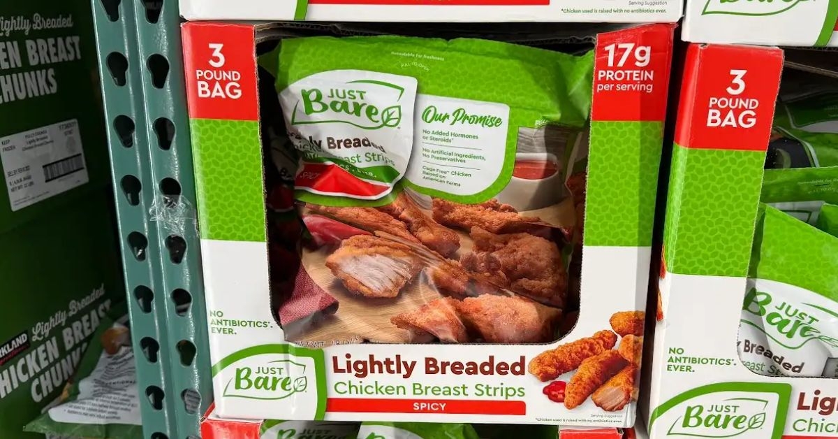 lightly breaded spicy chicken breast strips