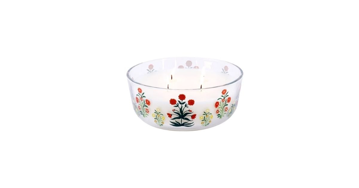 members mark floral candle